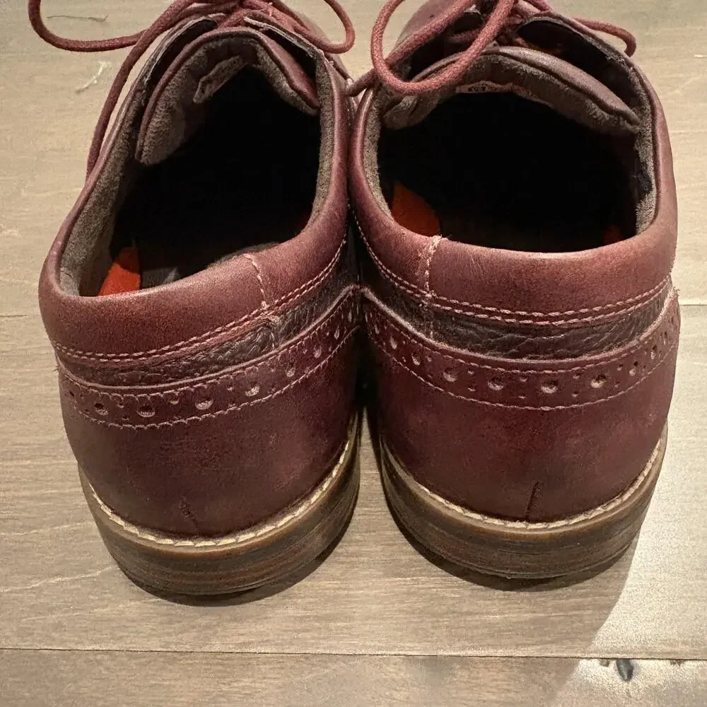 Rockport Shoes Mens Size‎ 9.5 Burgundy Waterproof Slip Resistant Leather Wingtip